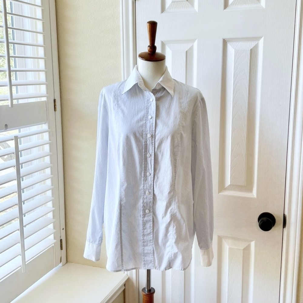 Wallmann Classics White Cotton Button-down Shirt